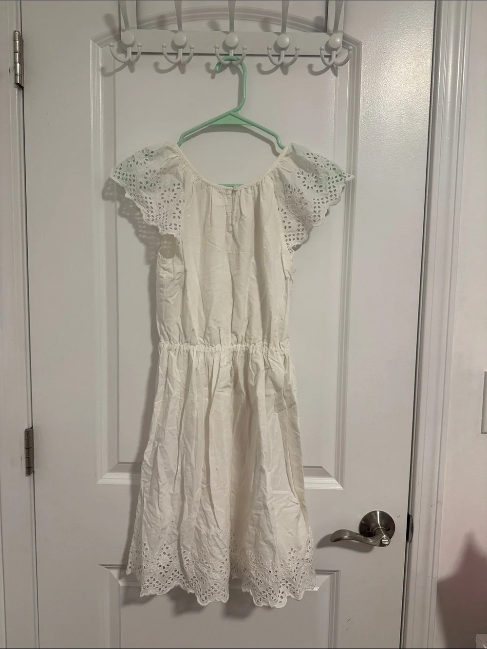 GAP White Eyelet Cotton Dress for Girls